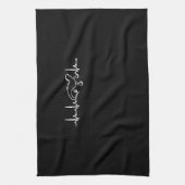 leguanen hartslag theedoek (Verticaal)