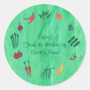 Légumes de fruits de la cuisine des Stickers Lid