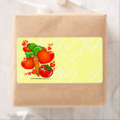 Légumes en amour, étiquette (En situation)