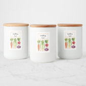 Légumes frais tirés à la main III Étiquette alimen (Bouteilles)