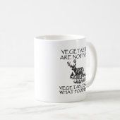 Légumes Pas Nourriture Mug de Chasse Drôle (Devant droit)