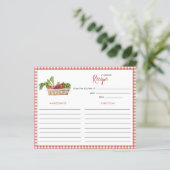 Légumes rustiques Douche nuptiale Carte de recette (Debout devant)