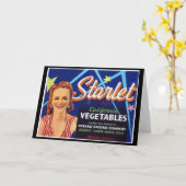 Légumes Starlet - Carte de voeux (Fleur jaune)