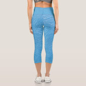 Légumineuse texture bleue Capri leggings (Verso)