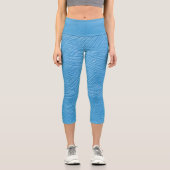 Légumineuse texture bleue Capri leggings (Recto)
