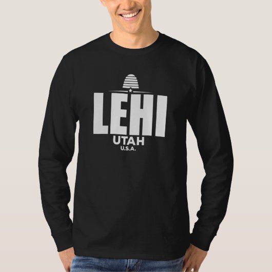 Lehi Utah Retro Vintage T-shirt (Voorkant)
