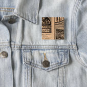 Lehigh Valley Railroad Vierkante Button 5,1 Cm (In situ)