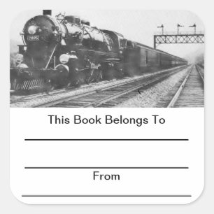 Lehigh Valley Trein Boekplaten Vierkante Sticker