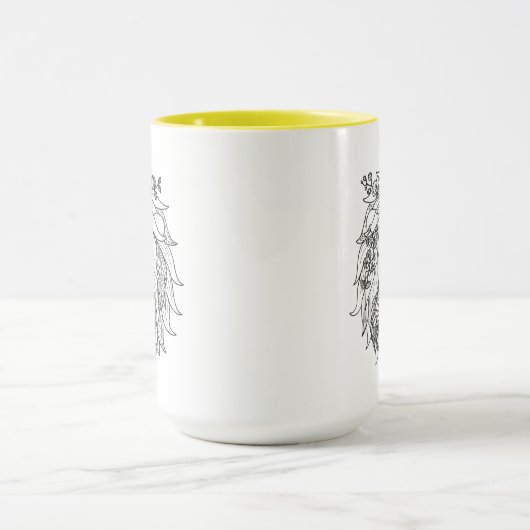 Lei en bloemen mok (Midden)