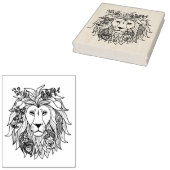 Lei en bloemen rubberstempel (Gestempeld)