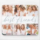 Lei Grijs | Beste vrienden Foto Collage Muismat (Voorkant)
