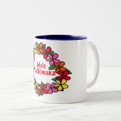 Lei Hawaiian Kerstmis Tweekleurige Koffiemok (Voorkant rechts)