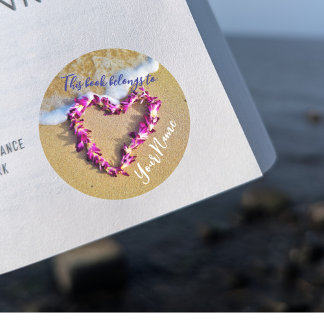 Lei Heart Boek Sticker