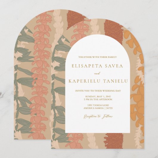 Lei Invitation (Devant / Derrière)