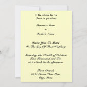 LEI MARRIAGE CEREMONY KAART (Achterkant)