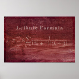 Leibniz Pi-formule - Wiskunde Poster