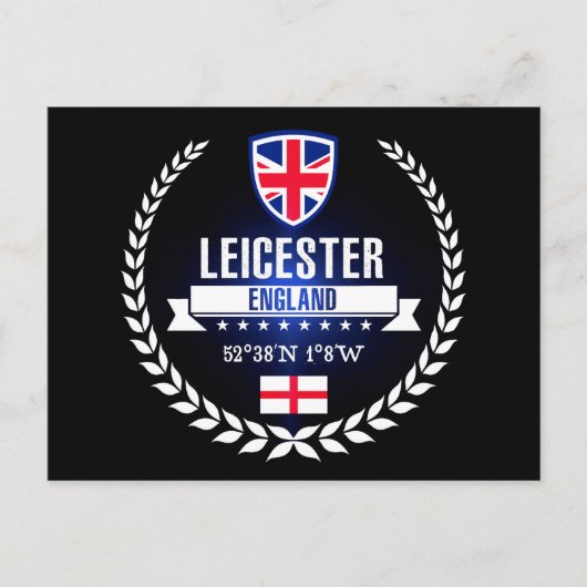 Leicester Briefkaart (Voorkant)