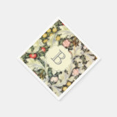 Leicester  Floral Pattern met Monogram Servetten (Hoek)