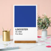 Leicester Fox Blauw - Witte achtergrond Acryl Bord (Huwelijk)