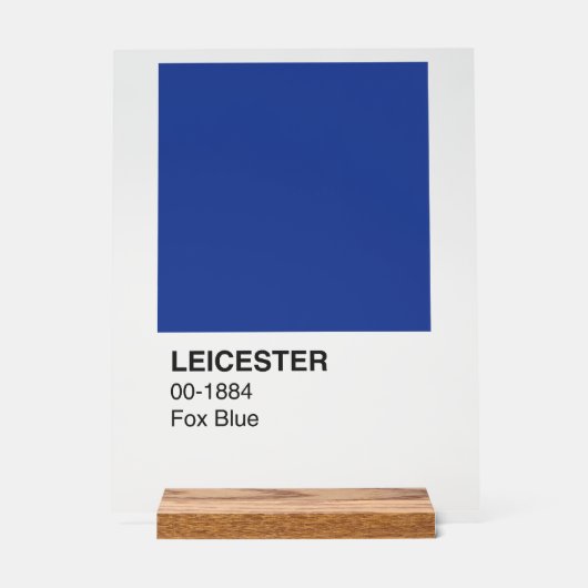 Leicester Fox Blue - Arrière - plan clair (Recto)