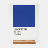 Leicester Fox Blue - Heldere achtergrond Acryl Bord (Voorkant)