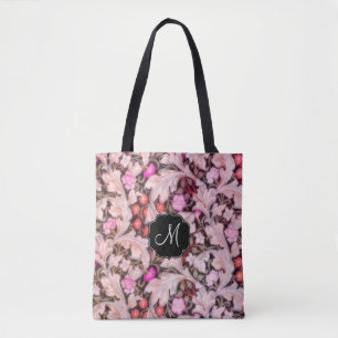 Leicester Pink Floral Pattern met Monogram Draagtas