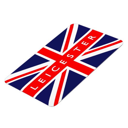 Leicester UK Flag Magneet (Linkerzijde)