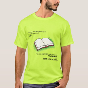 Leid een kind naar buiten of naar een boekenplank t-shirt