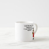 Leid me niet in verleiding Humor Espresso Kop (Voorkant rechts)