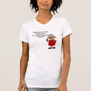 Leid me niet in verleiding Humor T-shirt