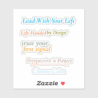 Leid Met Je Linkerhand - Op maat gesneden vinyl st Sticker