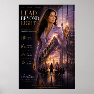 Leid Voorbij Licht – Poster voor Leidinggevend Kad