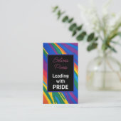 Leiden met trots visitekaartje (Staand voorkant)