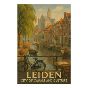 LEIDEN – Stad van Grachten en Cultuur” Perfect Poster