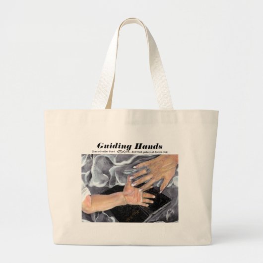 Leidende handen - Gepersonaliseerd Grote Tote Bag (Voorkant)