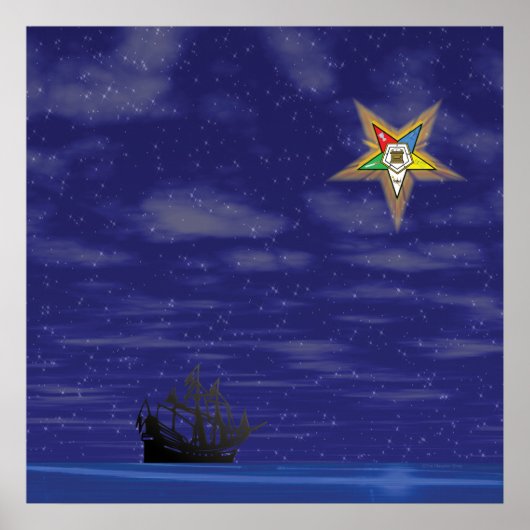 Leidende oostelijke ster poster (Voorkant)