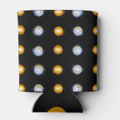 LEIDENE lichten, close-up abstracte achtergrond. Blikjeskoeler (Achterkant)