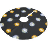 LEIDENE lichten, close-up abstracte achtergrond. Kerstboom Rok (Gekanteld)