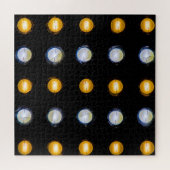 LEIDENE lichten, close-up abstracte achtergrond. Legpuzzel (Horizontaal)