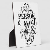 leider baas bedankt fotoplaat (Zijkant)