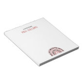 Leider Boho Rainbow Leopard Print Notitieblok (Schuin)