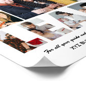 Leider Fotocollage Gepensioneerde Baas Afscheidsfe Poster (Hoek)