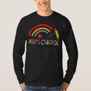 Leider Leider Lopard Rainbow Prek Leraar T-shirt