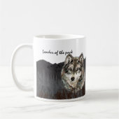 Leider van de 30e Birthday Humor Wolf 30e Pack Koffiemok (Links)