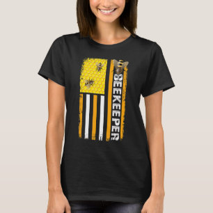 Leider van de bijenwereldbijenteelt Apiarist Honey T-shirt