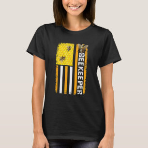 Leider van de bijenwereldbijenteelt Apiarist Honey T-shirt