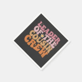 Leider van de neef Crew Groovy Retro Servet (Hoek)