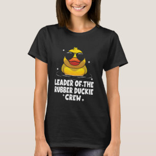 Leider van de rubberen eendbemanningsleden Yellow T-shirt