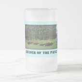 Leider van de verpakking matglas bierpul (Center)