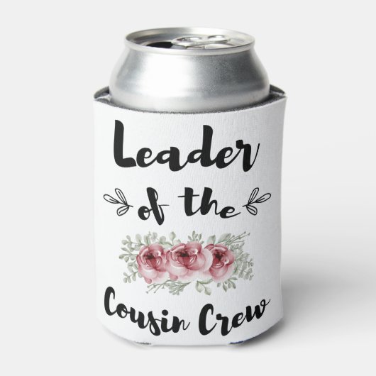 Leider van het neef-Shirt met neef-neusneef Blikjeskoeler (Blikje Voorkant)